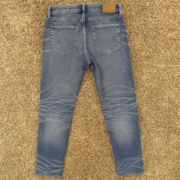 American Eagle Jeans Men's 31x30 Dark Wash Slim Straight Airflex Denim - Picture 2 of 10